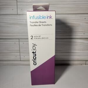 NEW Cricut Infusible Ink Transfer Sheets – Purple Wild Aster – 4.5” x 12”